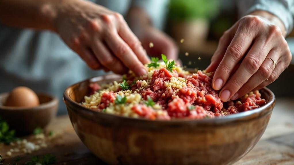 mješavina za mesne okruglice od govedine i svinjetine tehnika