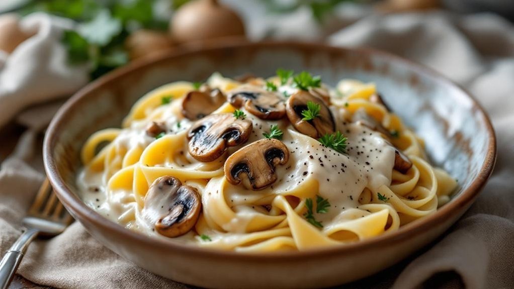 kremasti umak od gljiva pasta