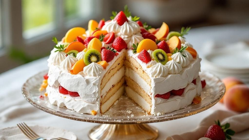 hrskava puslica kremasto voće proslava