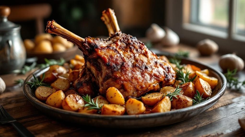 visoka vrućina sporo pečenje sočno hrskavo janjetina