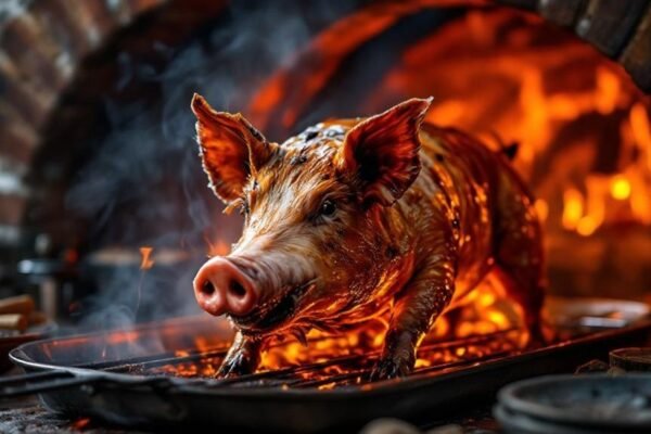 pečena odojena svinja
