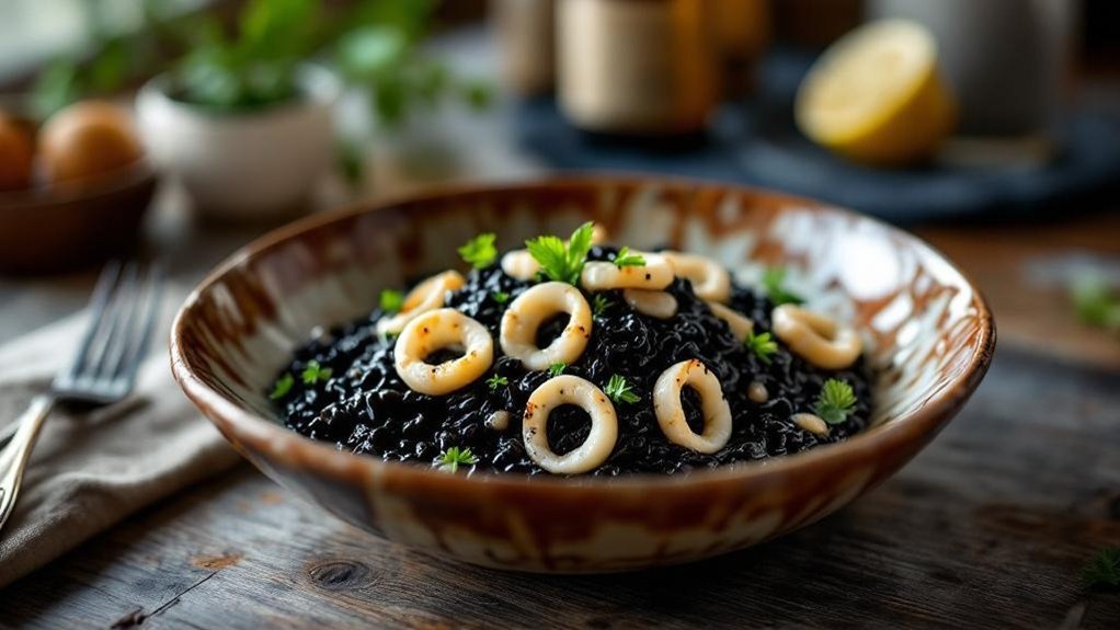 sporo karamelizirani morski plodovi sofrito